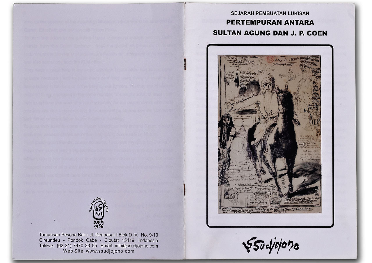 Sejarah Pembuatan Lukisan Pertempuran Antara Sultan Agung dan J.P Coen