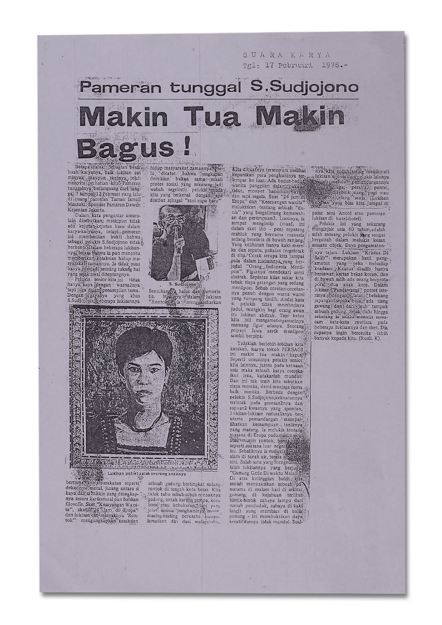 Pameran Tunggal S. Sudjojono: Makin Tua Makin Bagus!