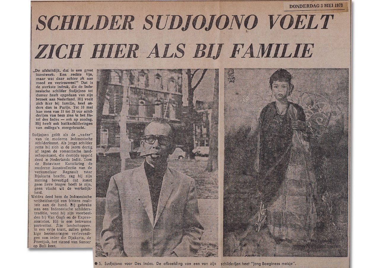 Schilder Sudjojono Voelt Zich Hier Als Bij Familie