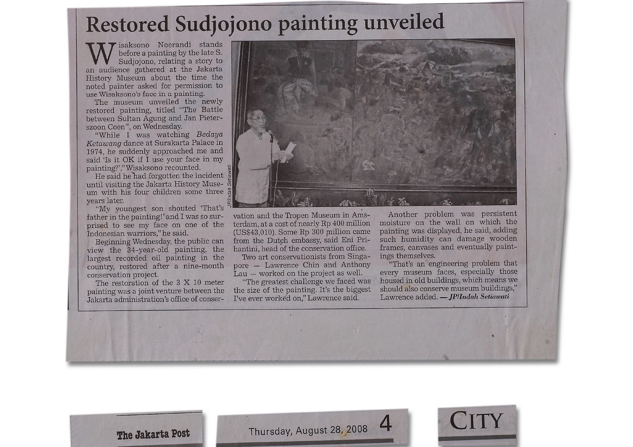 Restored Sudjojono Painting Unveiled