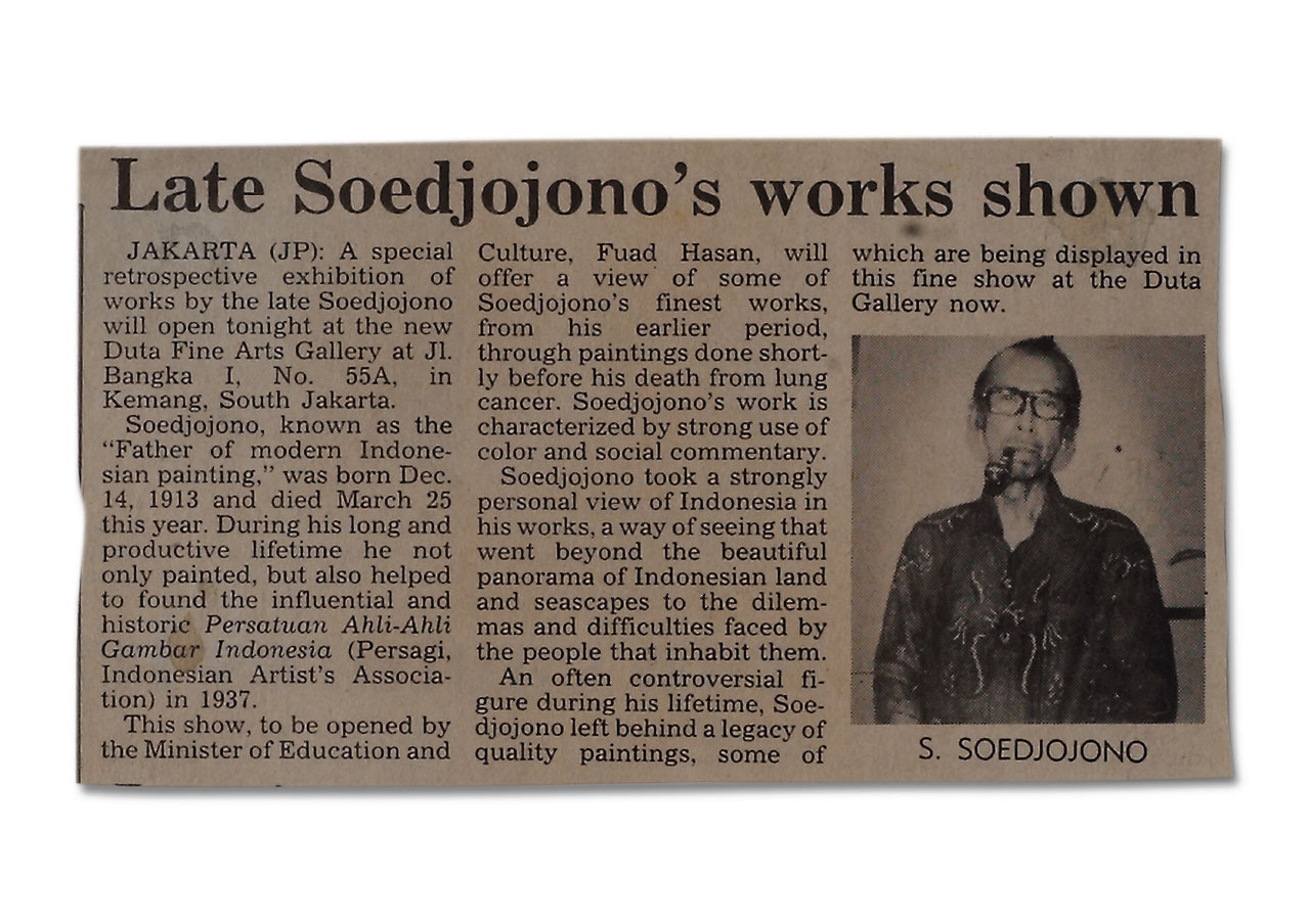 Late Soedjojono's Works Shown