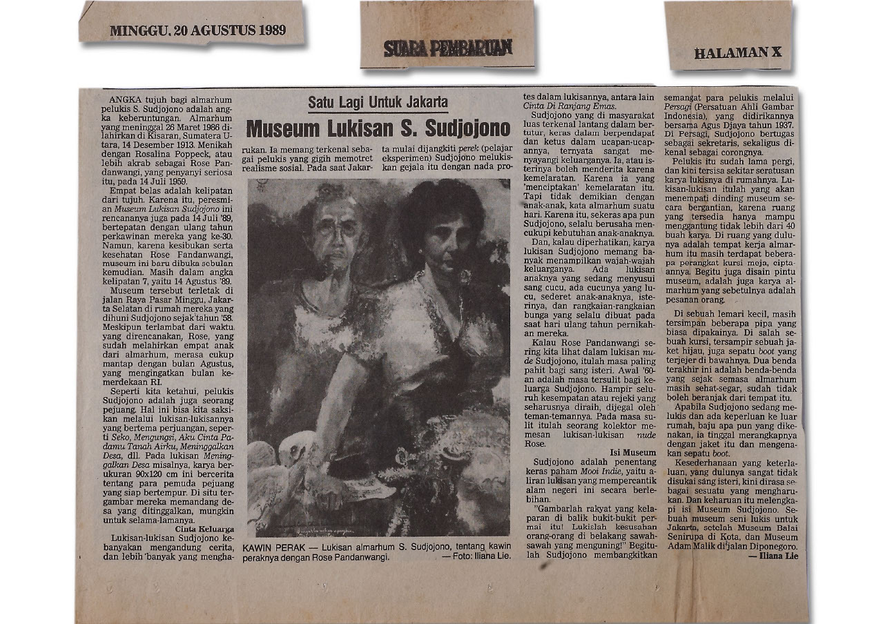 Satu Lagi Untuk Jakarta: Museum Lukisan S. Sudjojono