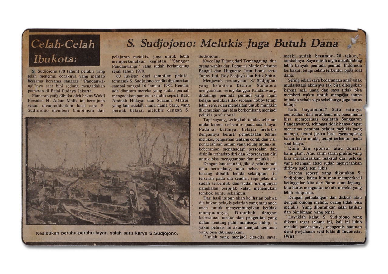 S. Sudjojono: Melukis Juga Butuh Dana