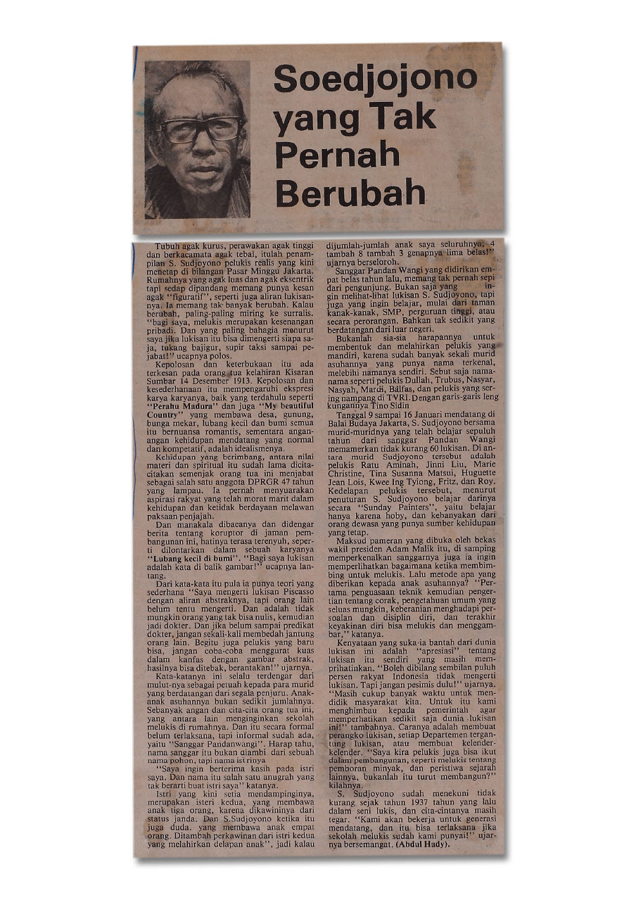 Sudjojono Yang Tak Pernah Berubah