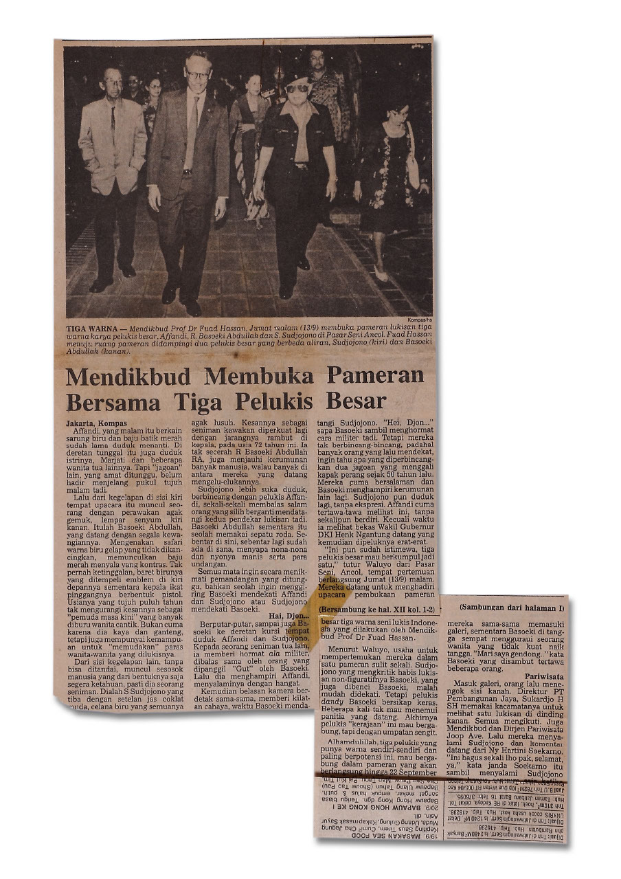 Mendikbud Membuka Pameran Bersama Tiga Pelukis Besar