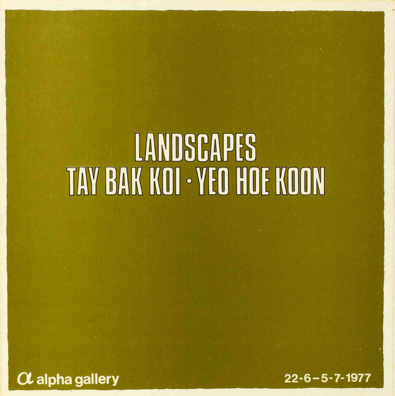 Landscapes : Tay Bak Koi, Yeo Hoe Koon