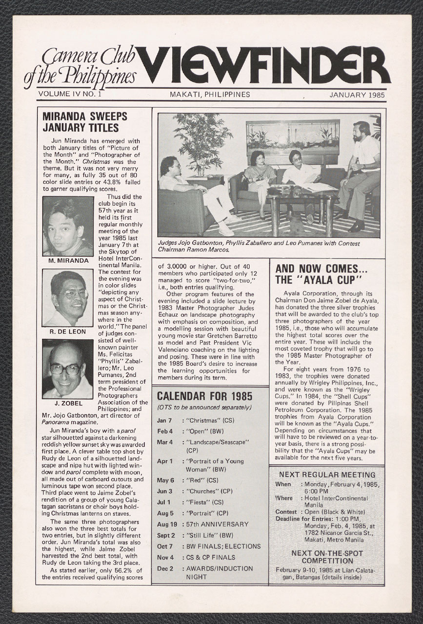 Viewfinder vol. 4 no. 1 (January 1985)