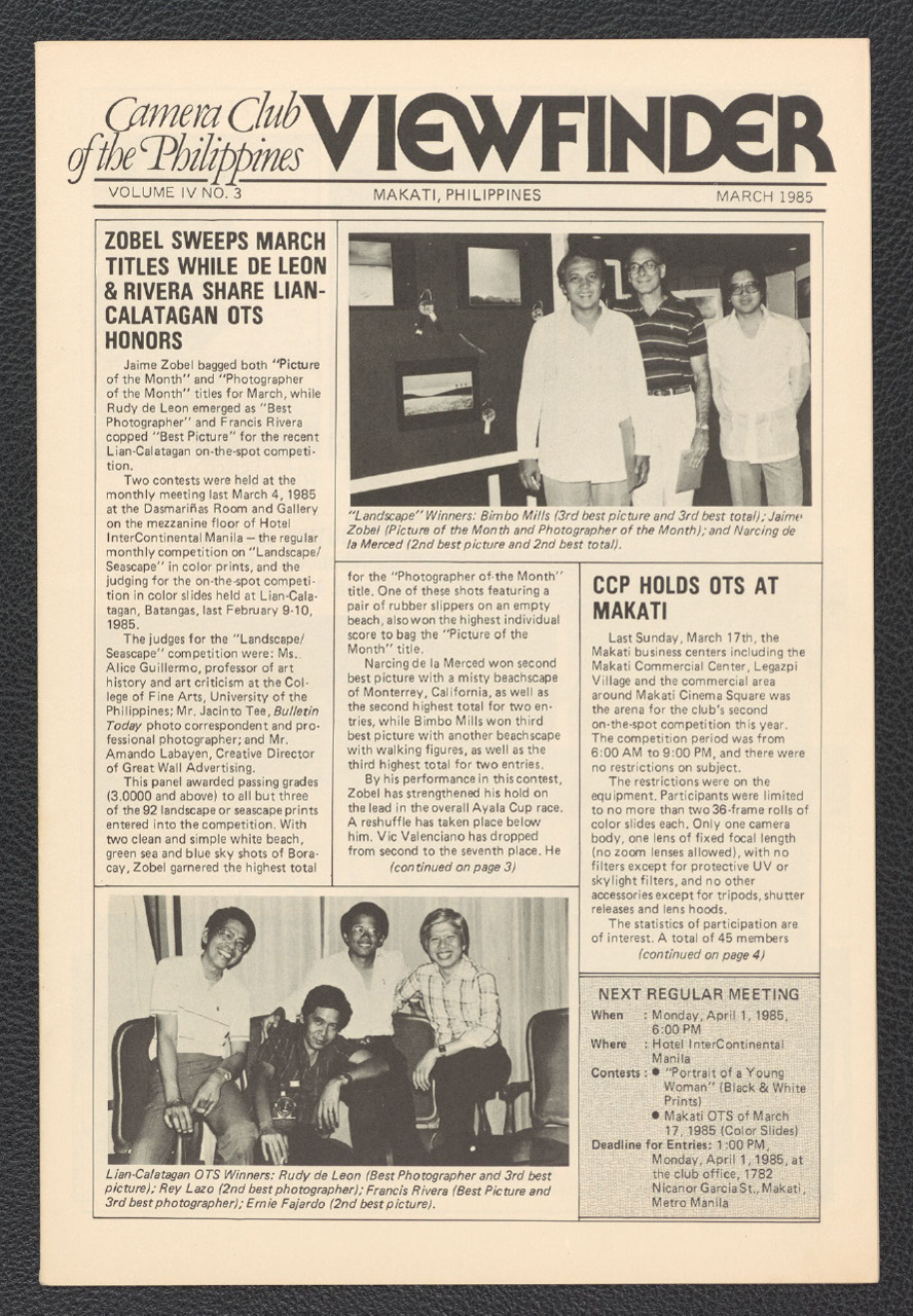 Viewfinder vol. 4 no. 3 (March 1985)