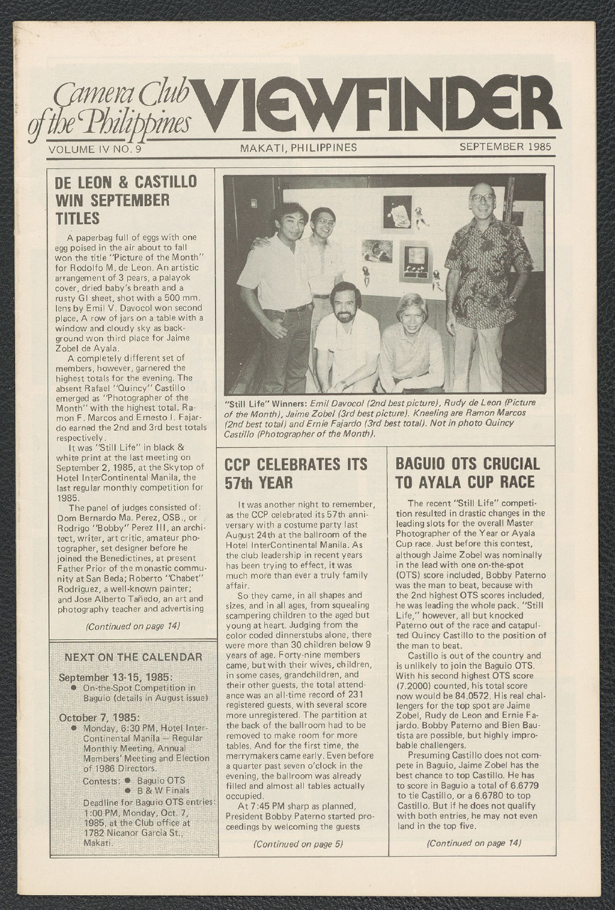 Viewfinder vol. 4. no. 9 (September 1985)