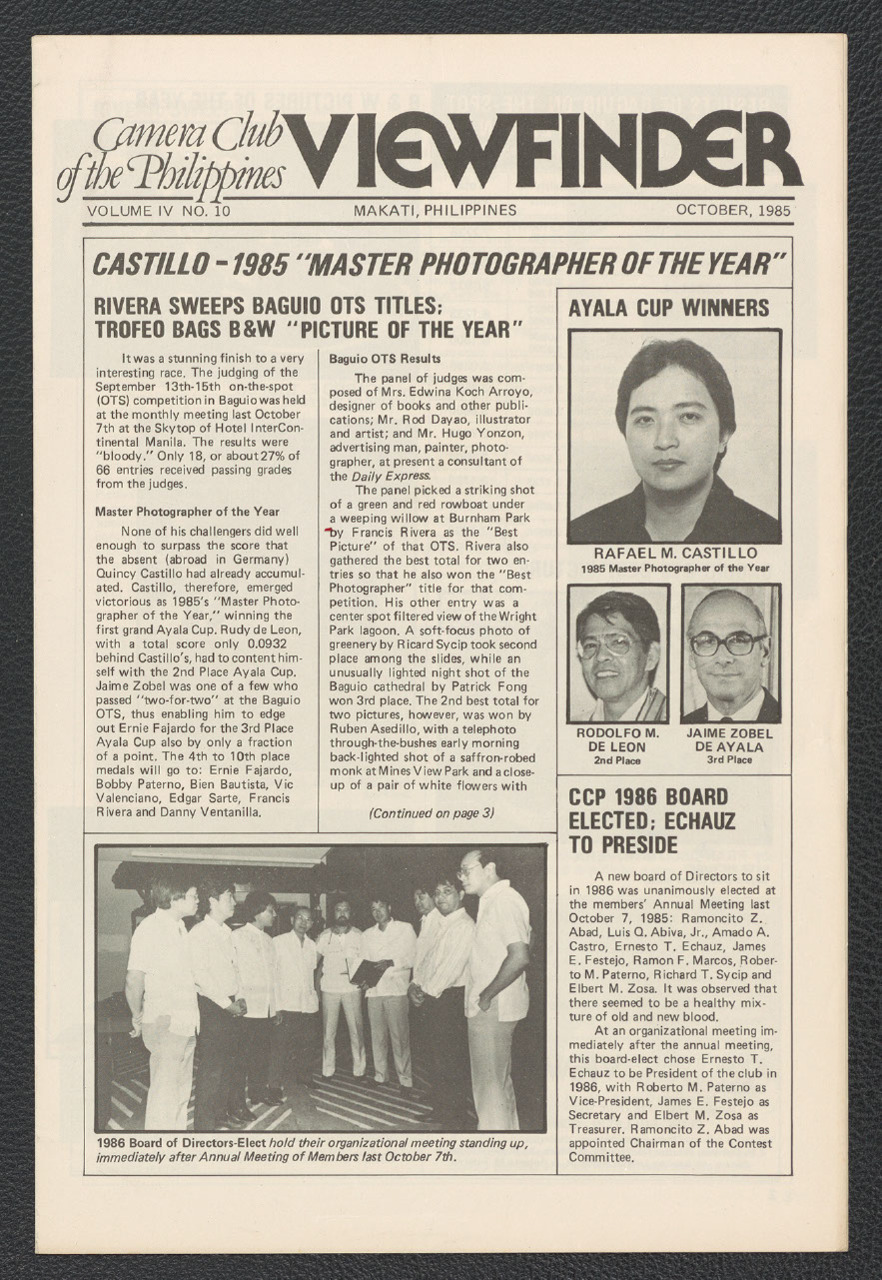 Viewfinder vol. 4. no. 10 (October 1985)