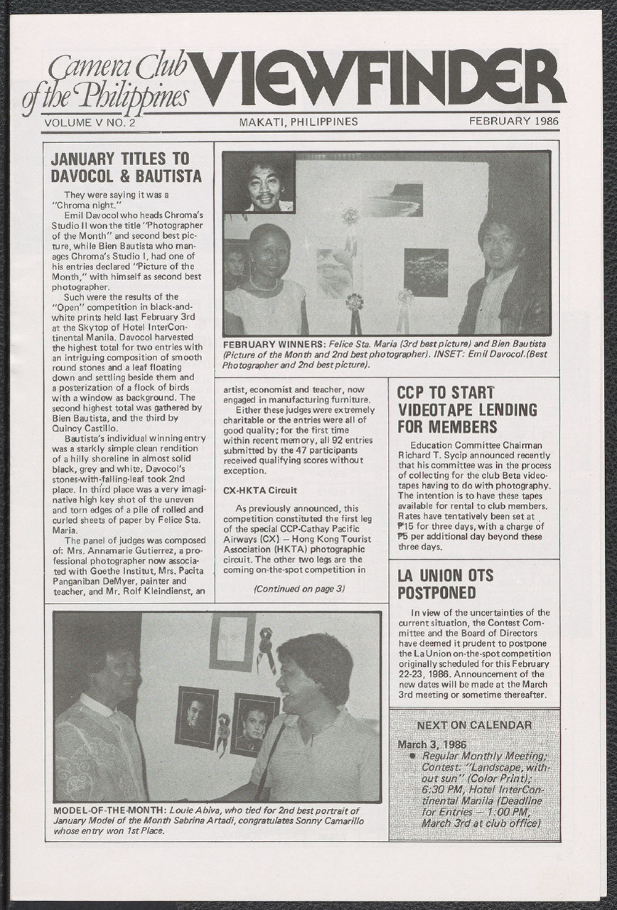 Viewfinder vol. 5. no. 2 (February 1986)