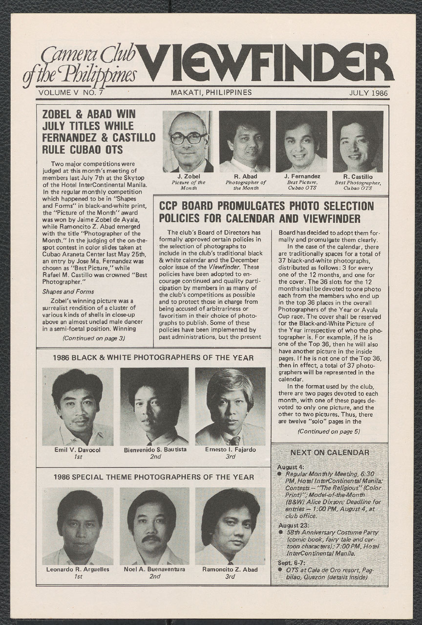 Viewfinder vol. 5. no. 7 (July 1986)