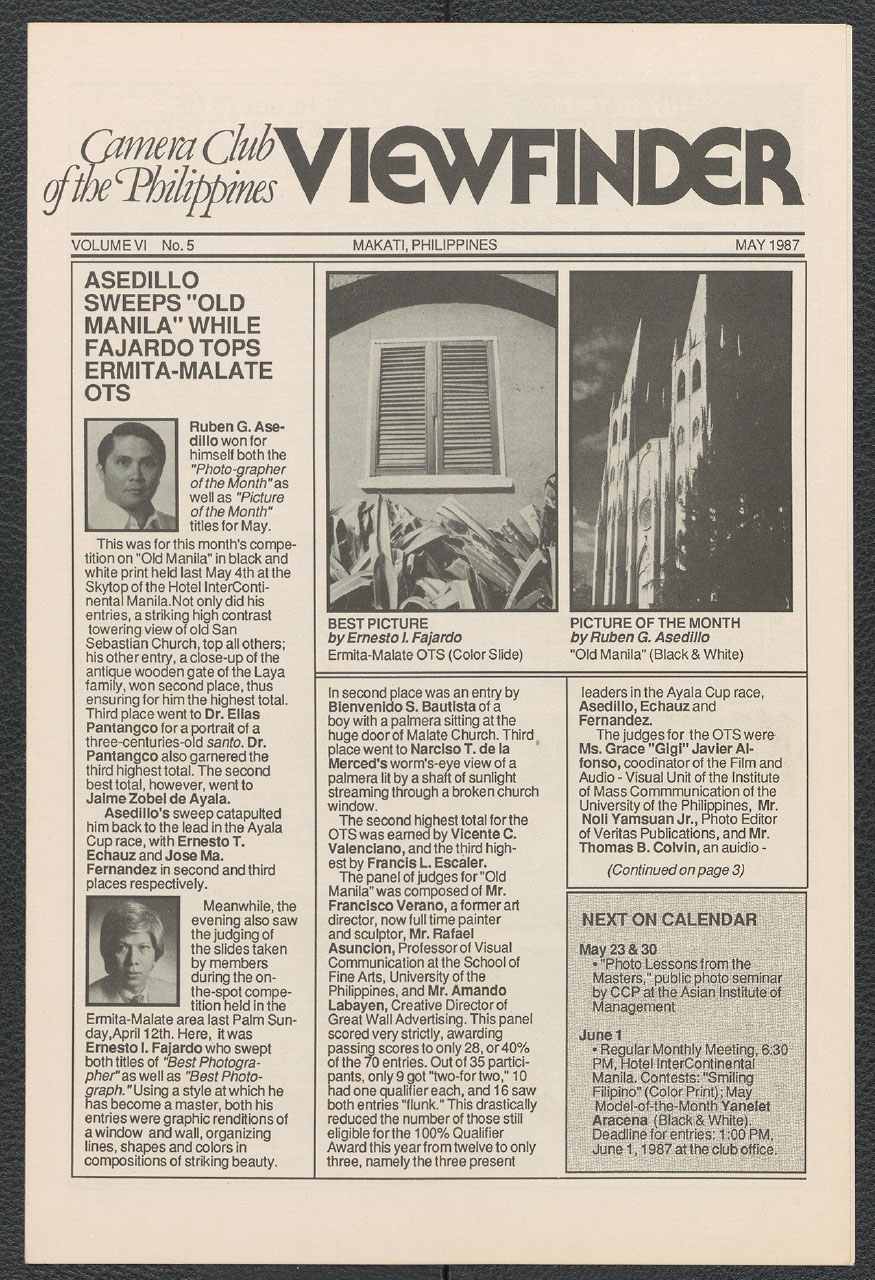 Viewfinder vol. 6 no. 5 (May 1987)