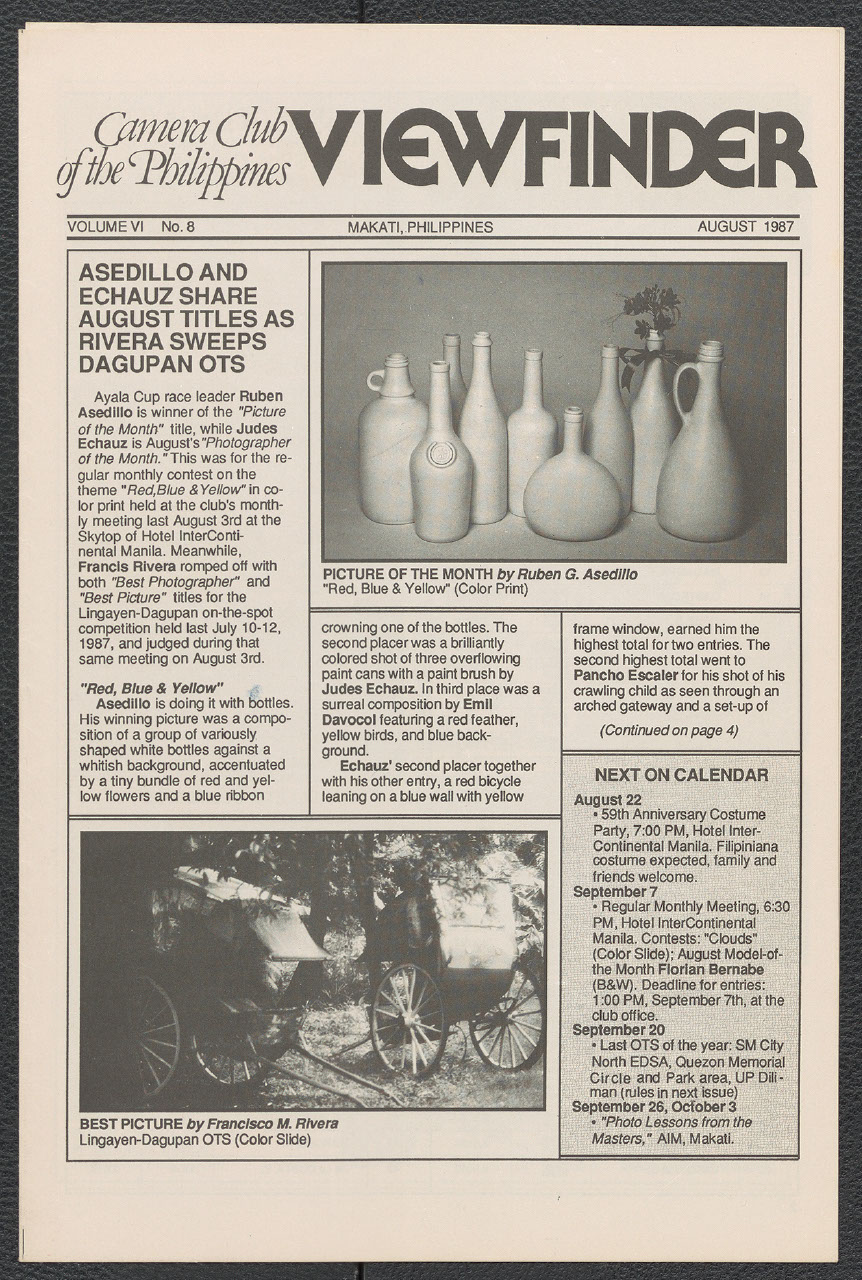 Viewfinder vol. 6 no. 8 (August 1987)