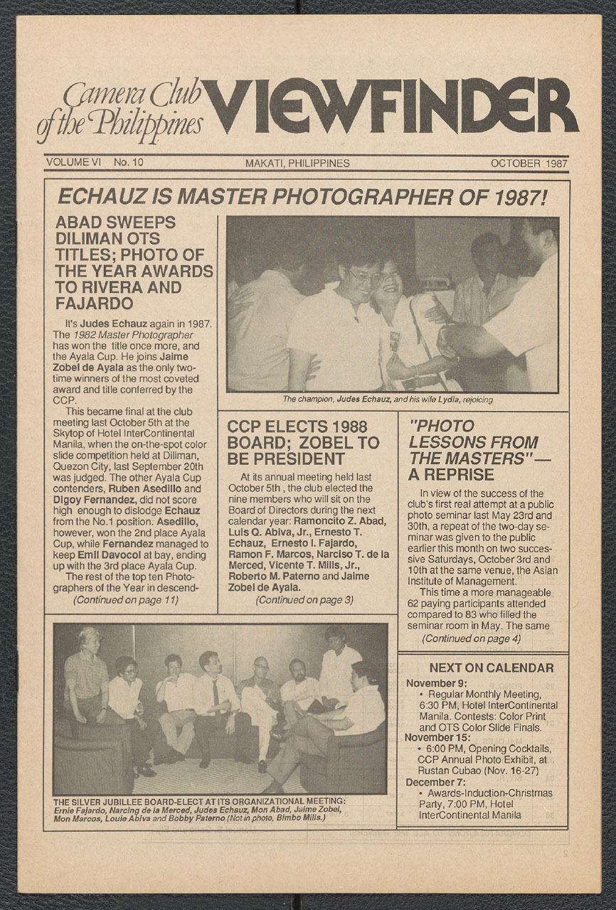Viewfinder vol. 6 no. 10 (October 1987)