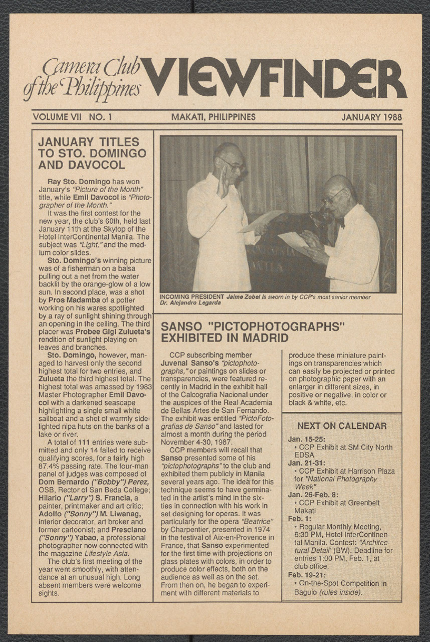 Viewfinder vol. 7 no. 1 (January 1988)