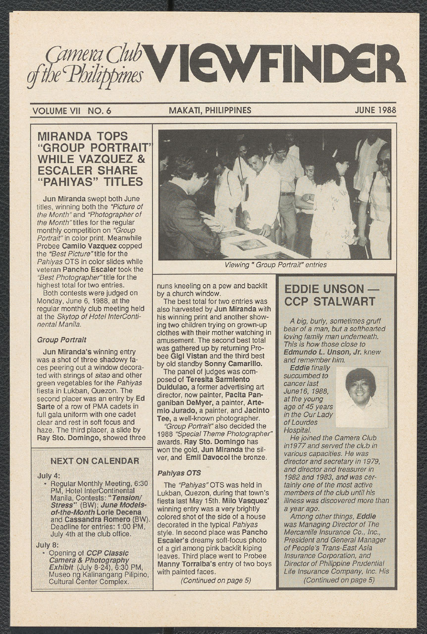 Viewfinder vol. 7 no. 6 (June 1988)