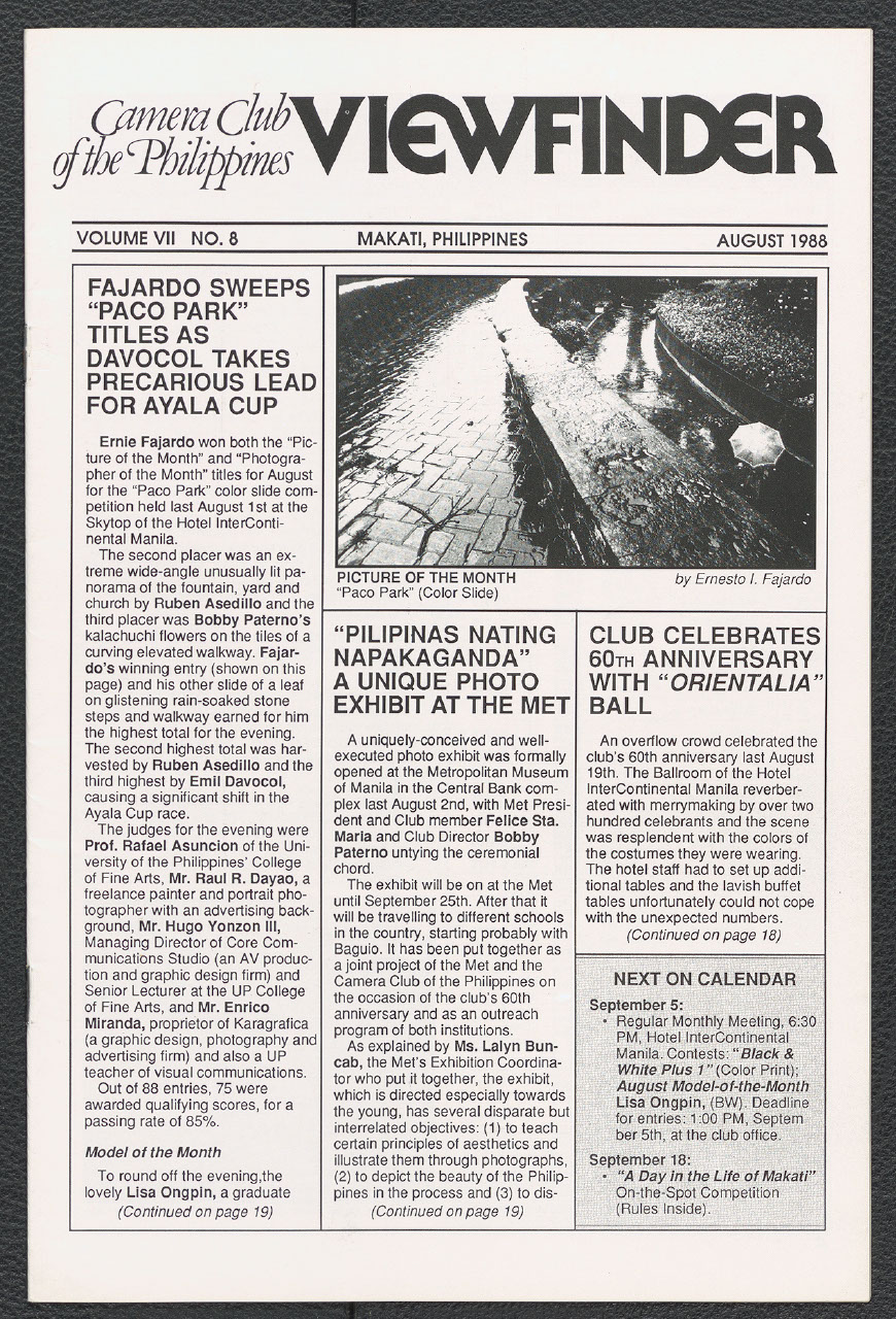 Viewfinder vol. 7 no. 8 (August 1988)