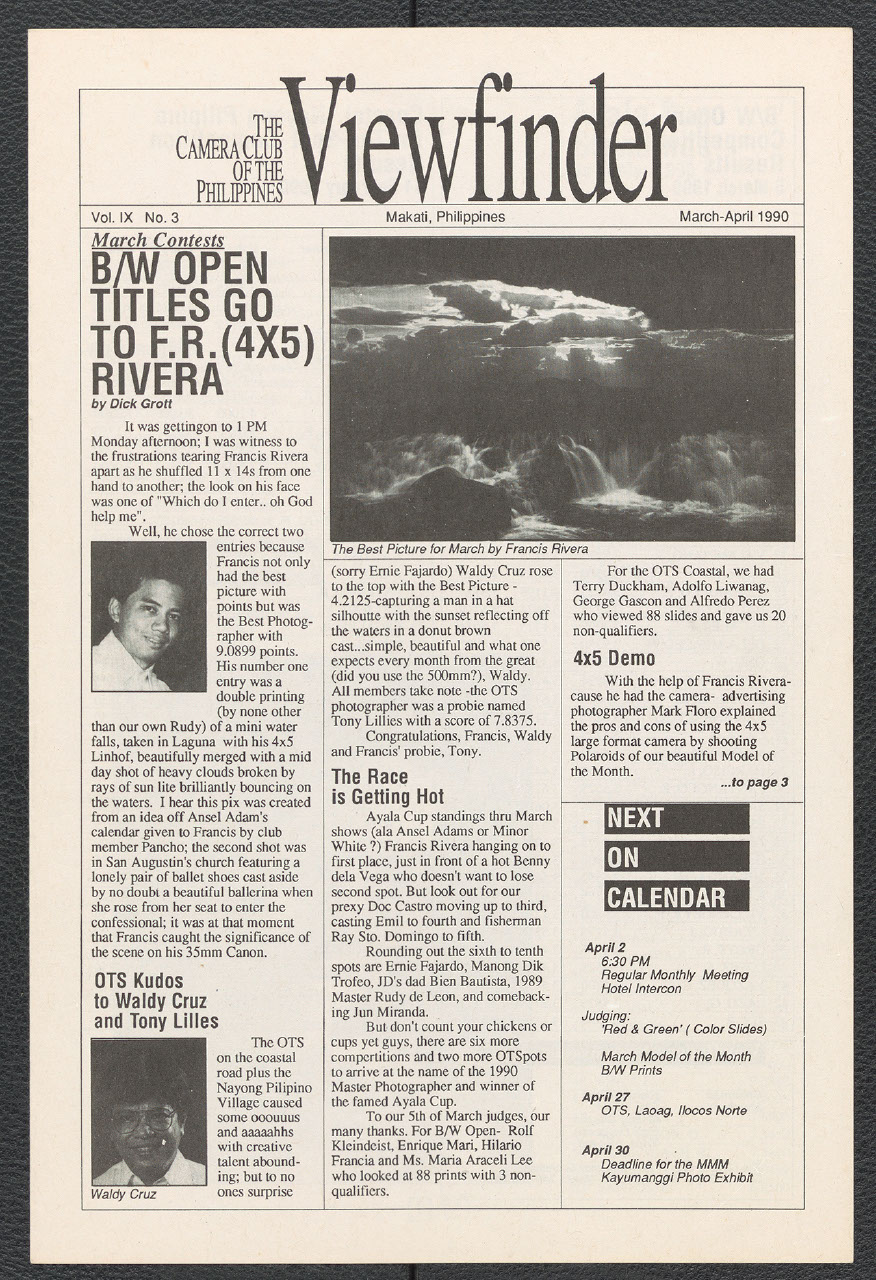 Viewfinder vol. 9 no. 3 (March-April 1990)