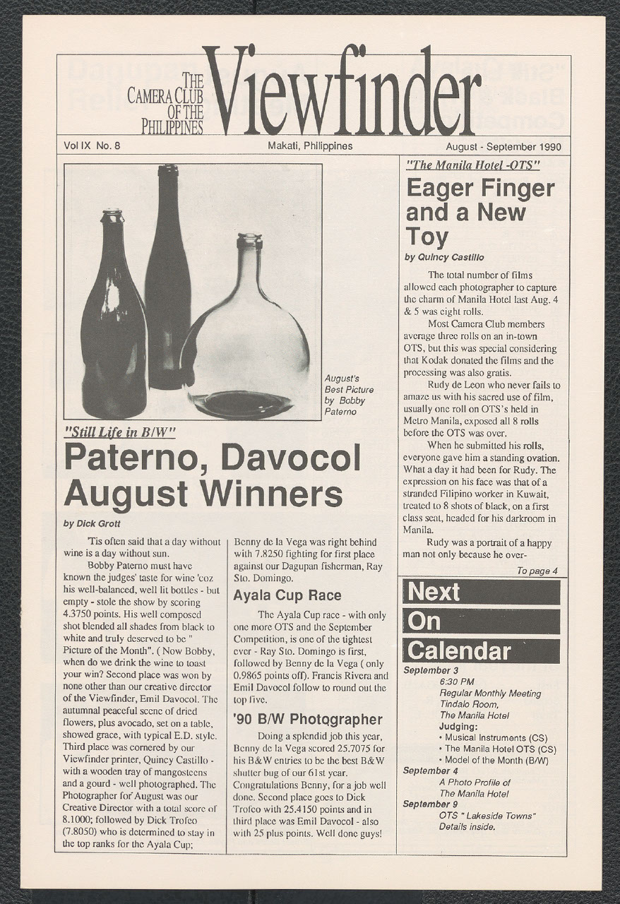 Viewfinder vol.9 no. 8 (August-September 1990)