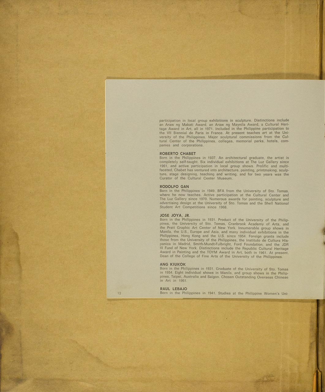 Philippine Contemporary Art Exhibition Catalogue (page 12 of 16)