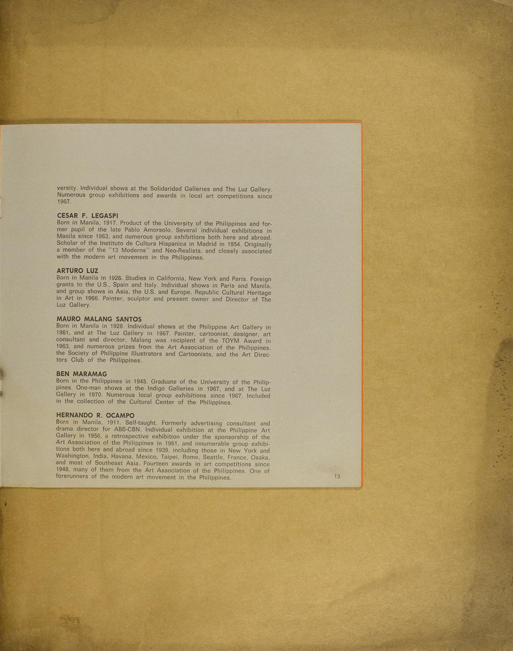 Philippine Contemporary Art Exhibition Catalogue (page 13 of 16)