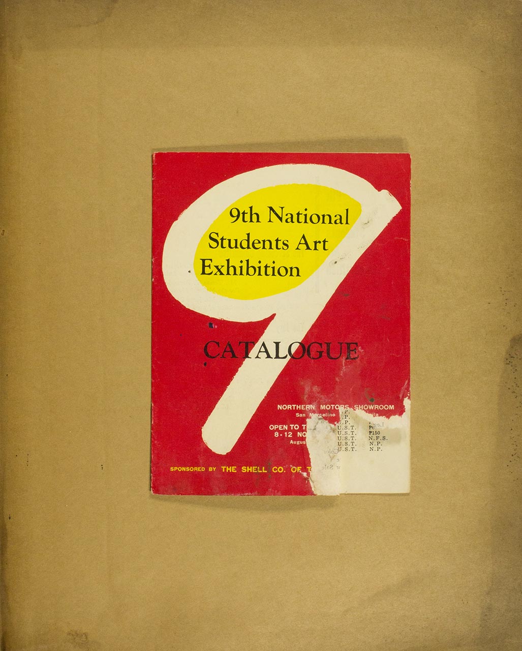 9th National Students Art Exhibition Catalogue (page 1 of 6)