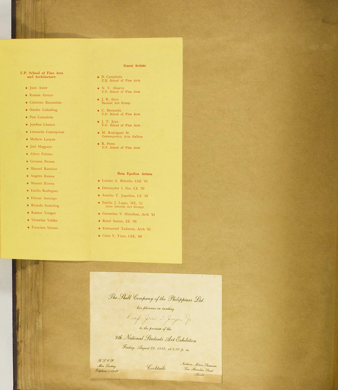 An invitation to the Art and Phtographic Show; A Magazine Cover with an Artwork by Legaspi (page 3 of 3)