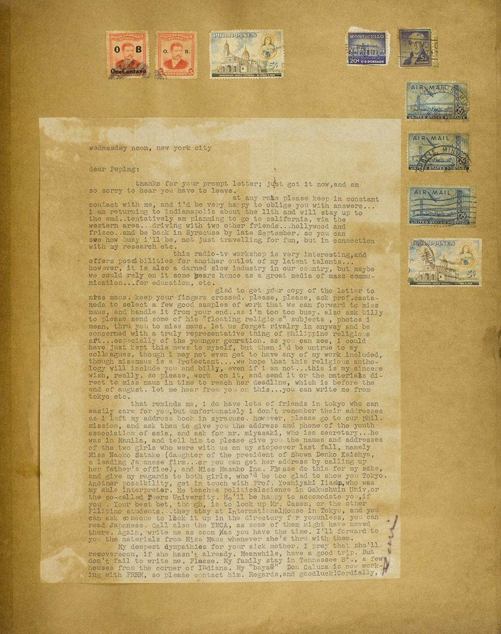 A Letter to Peping