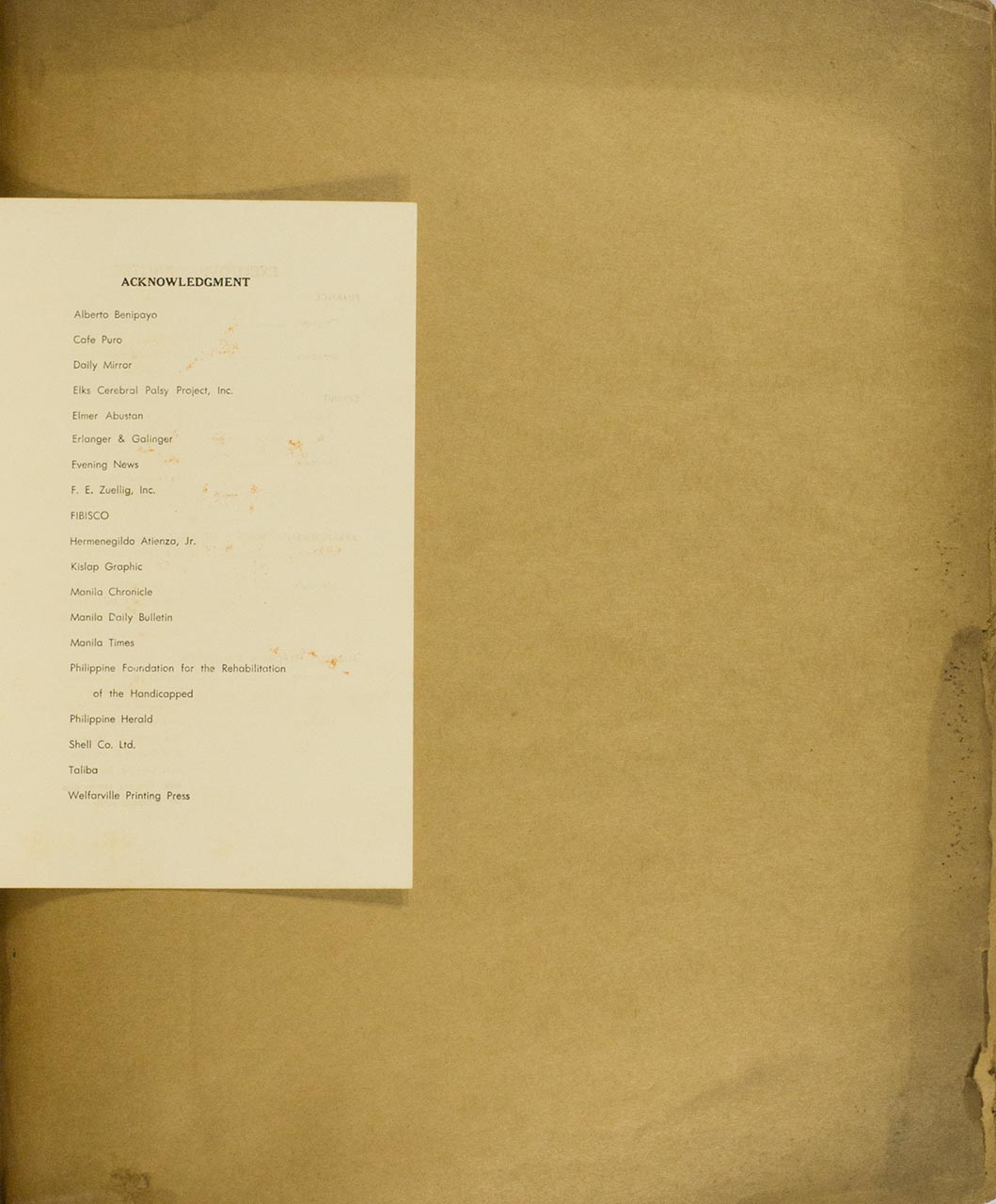 First Philippine Symposium & Art Exhibit for Handicapped Children (Exhibition Catalogue) (page 15 of 15)