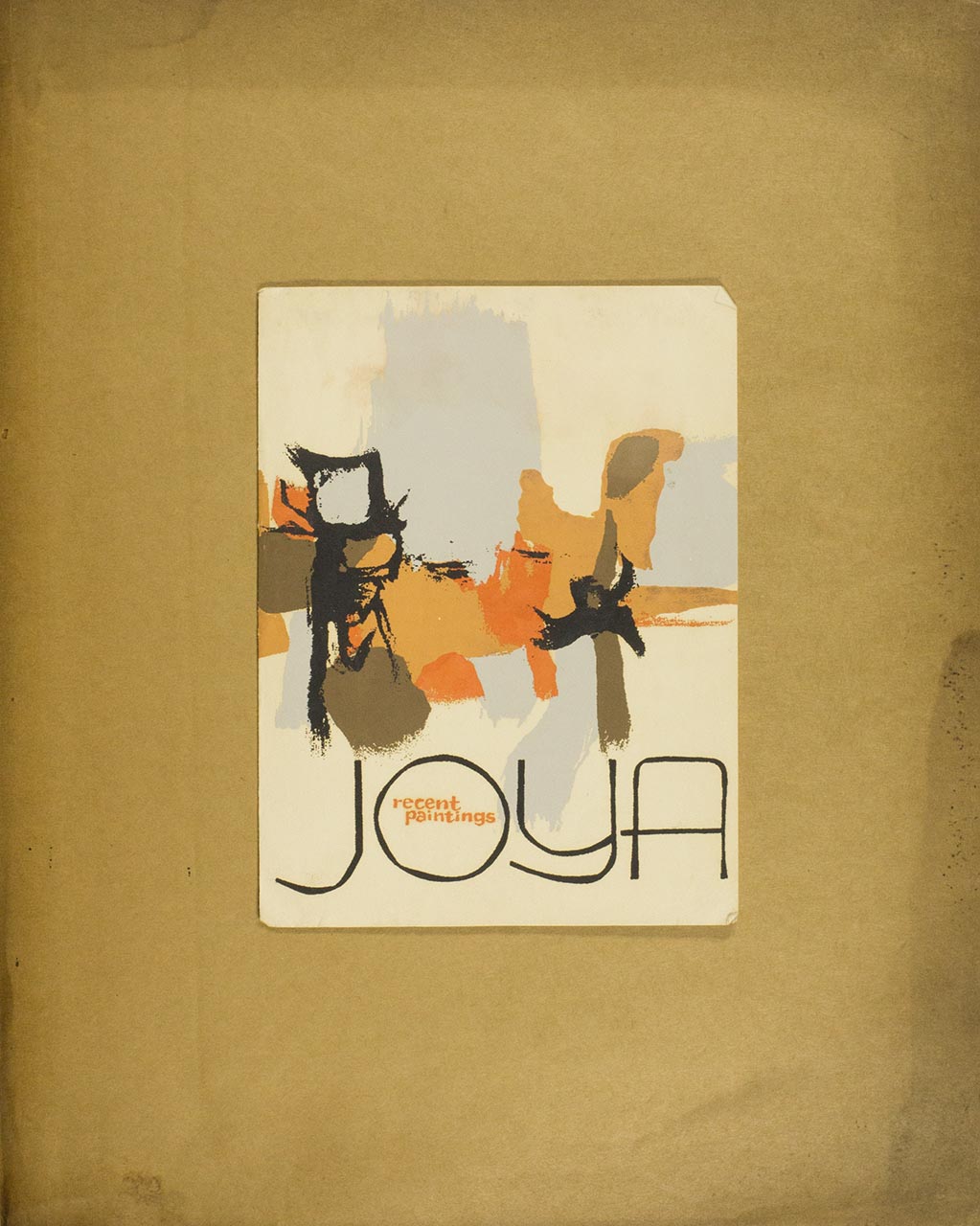 An Envelope addressed to Nena Saguil then to Jose Joya; Joya: Recent Painting (Exhibition Catalogue Invitation cum Christmas Card); A Personal Letter to Nena (page 2 of 9)