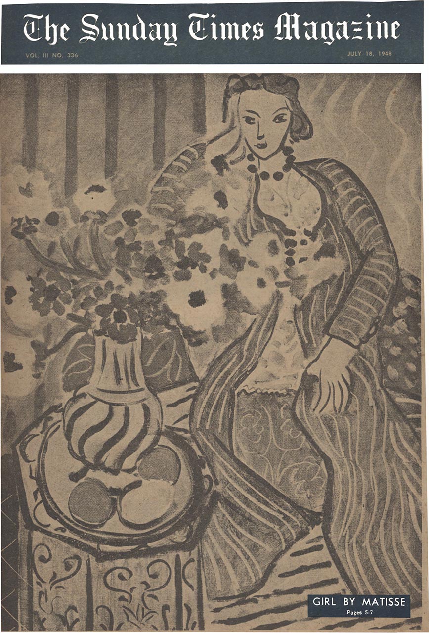 Purple Robe and Anemones by Henri Matisse