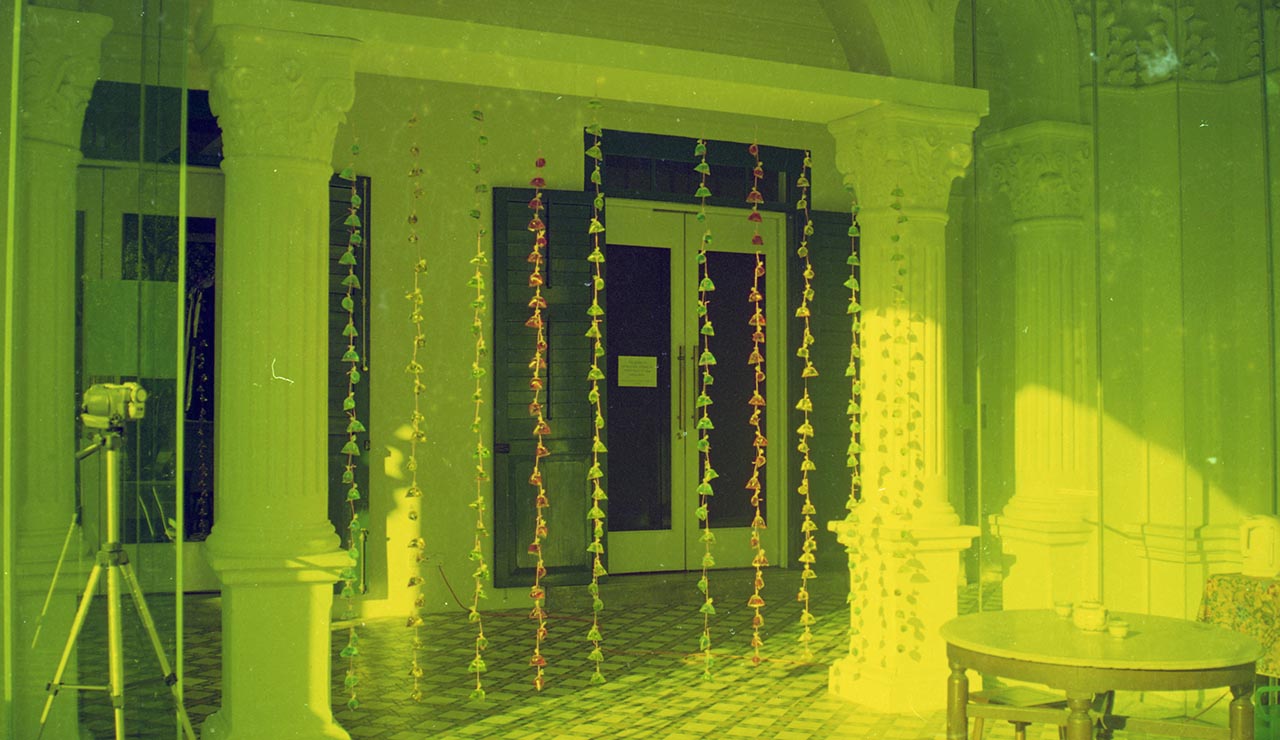 Photographic documentation of "Let's Chat" by Amanda Heng at the Singapore Art Museum in 2000