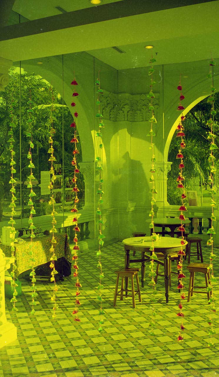 Photographic documentation of "Let's Chat" by Amanda Heng at the Singapore Art Museum in 2000