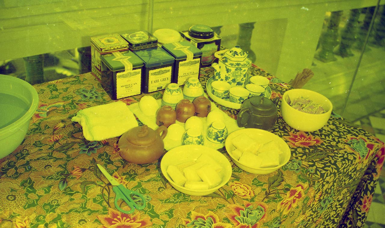 Photographic documentation of "Let's Chat" by Amanda Heng at the Singapore Art Museum in 2000