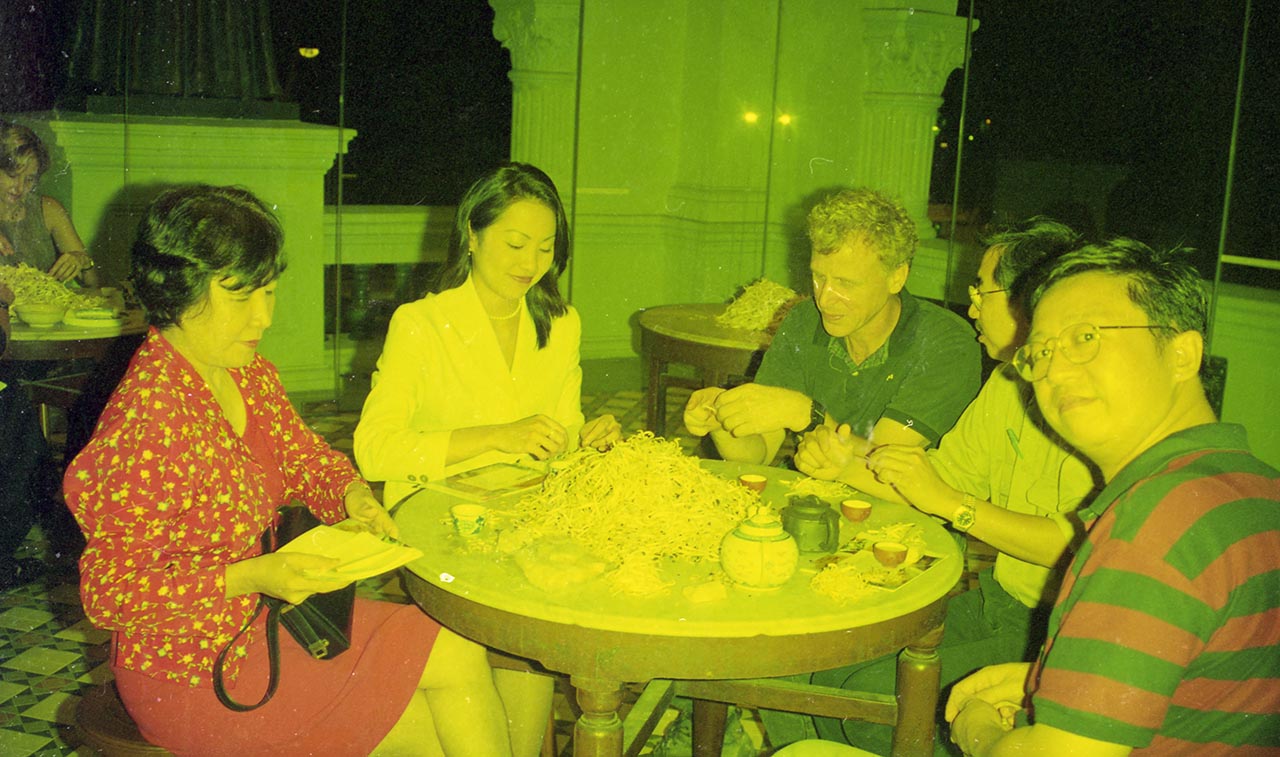 Photographic documentation of "Let's Chat" by Amanda Heng at the Singapore Art Museum in 2000