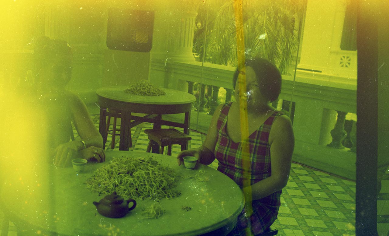 Photographic documentation of "Let's Chat" by Amanda Heng at the Singapore Art Museum in 2000