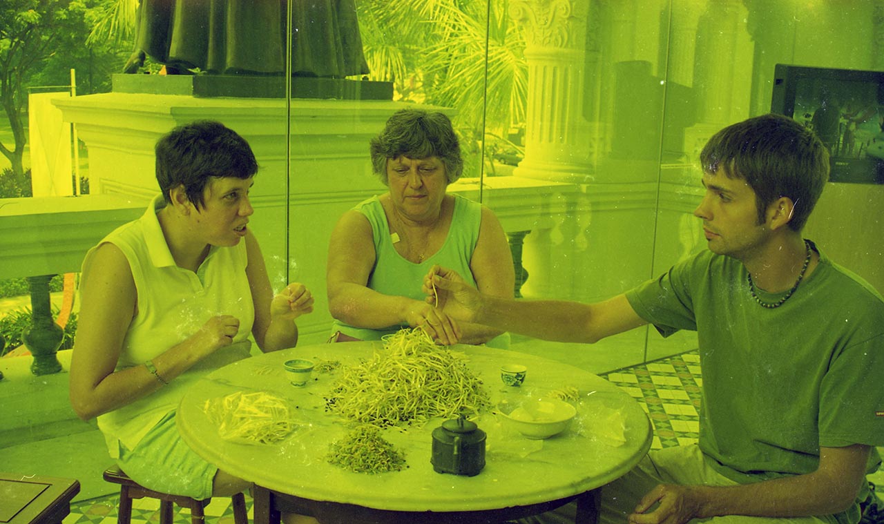 Photographic documentation of "Let's Chat" by Amanda Heng at the Singapore Art Museum in 2000