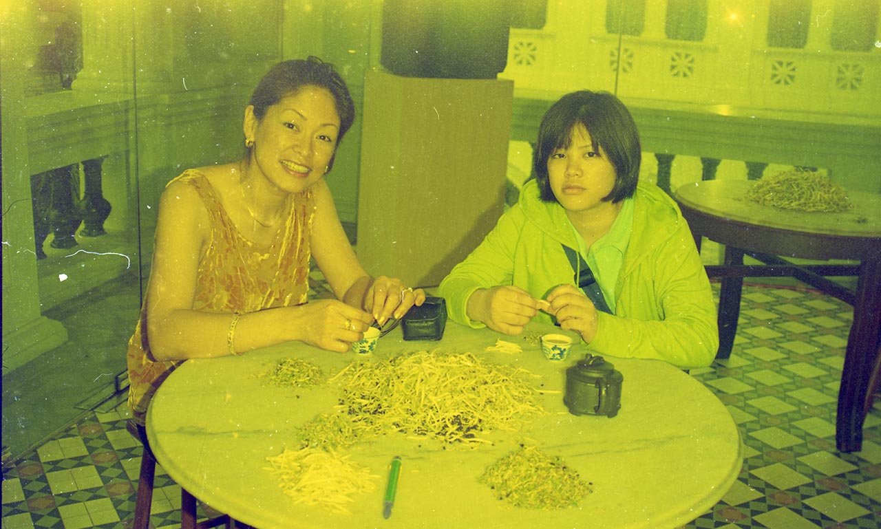 Photographic documentation of "Let's Chat" by Amanda Heng at the Singapore Art Museum in 2000
