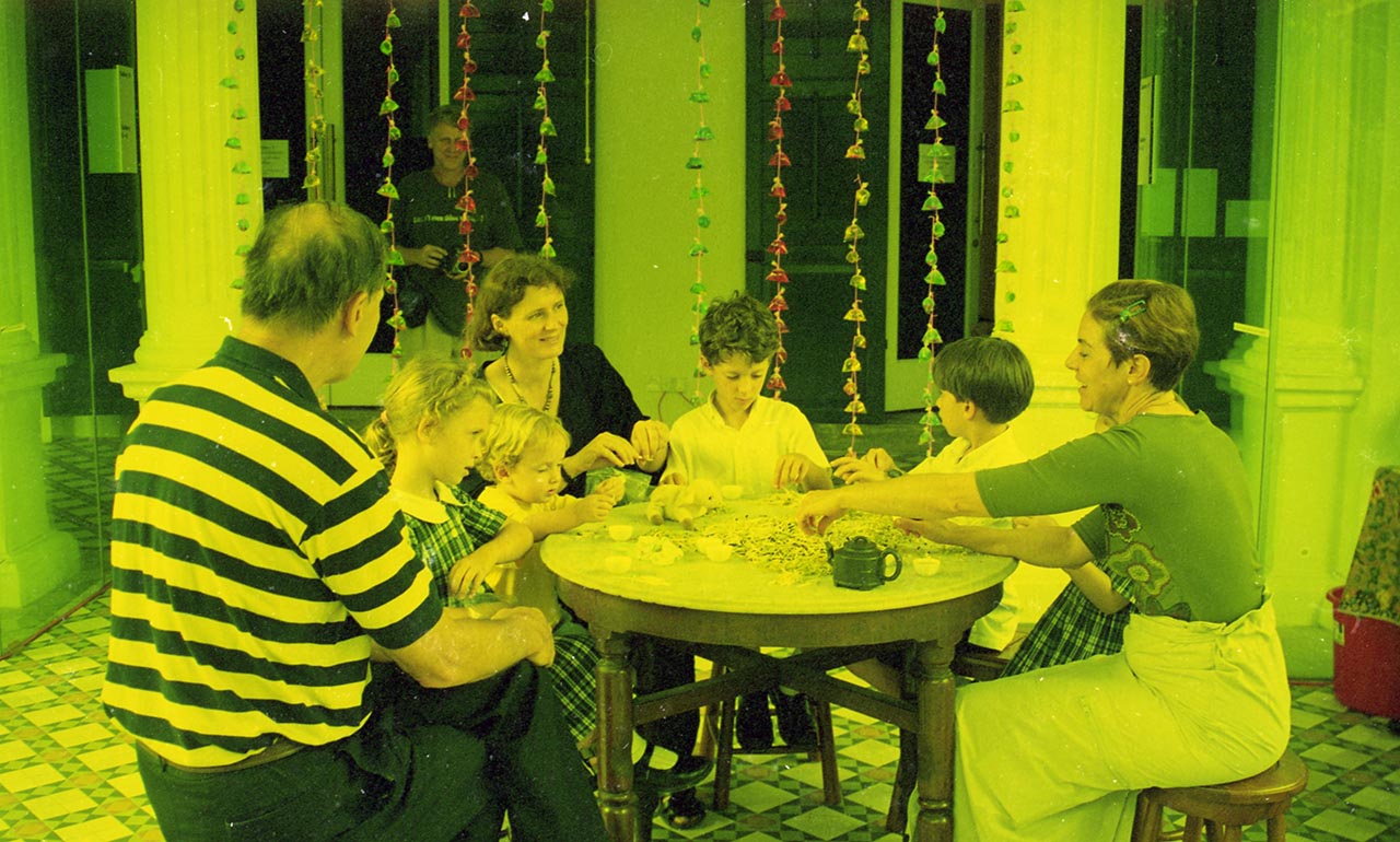 Photographic documentation of "Let's Chat" by Amanda Heng at the Singapore Art Museum in 2000