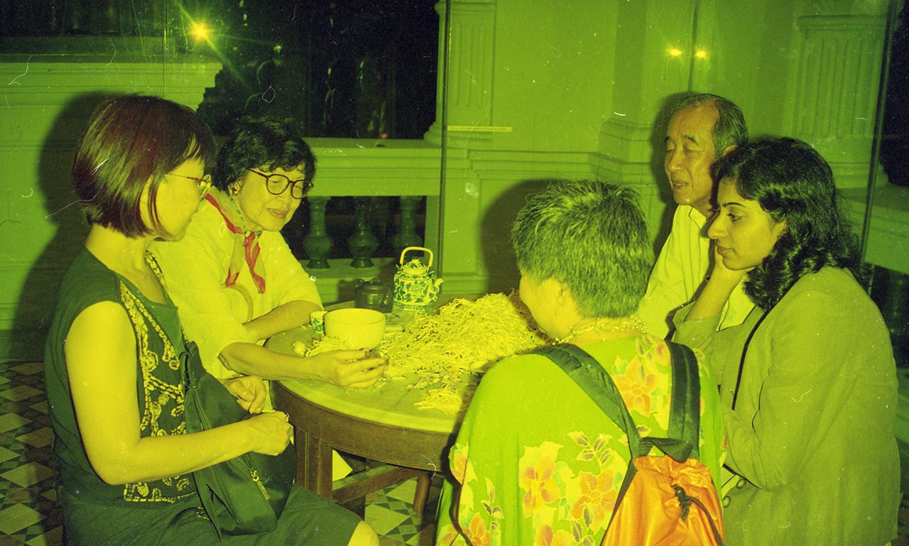 Photographic documentation of "Let's Chat" by Amanda Heng at the Singapore Art Museum in 2000