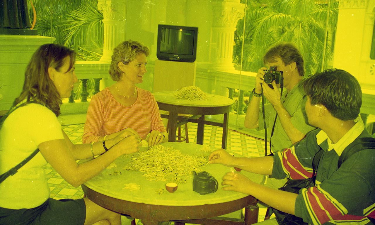 Photographic documentation of "Let's Chat" by Amanda Heng at the Singapore Art Museum in 2000