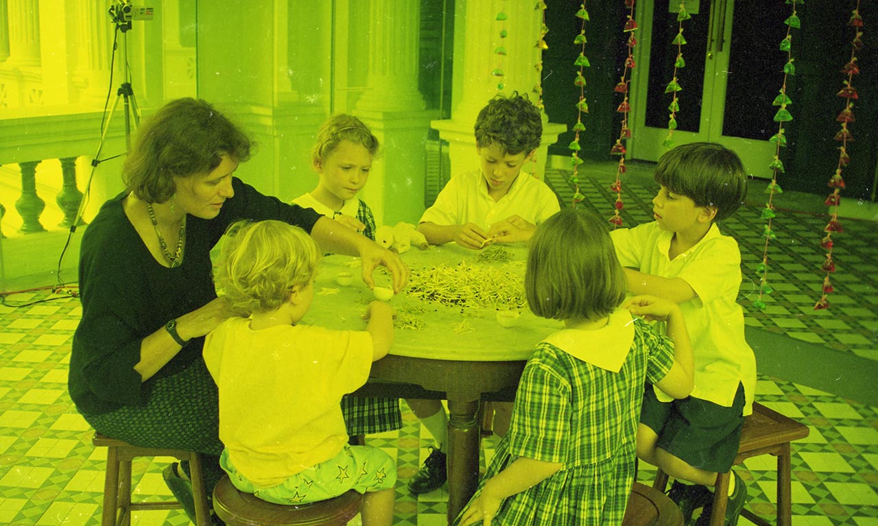 Photographic documentation of "Let's Chat" by Amanda Heng at the Singapore Art Museum in 2000