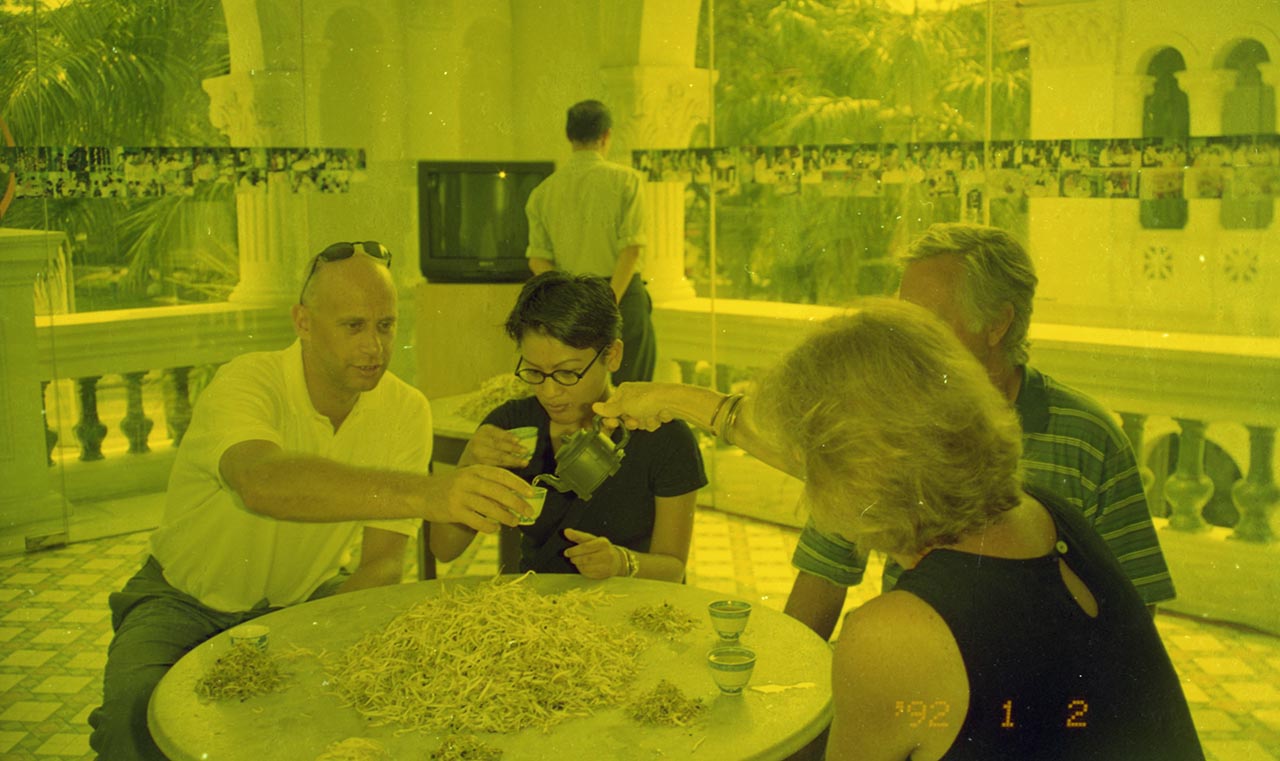Photographic documentation of "Let's Chat" by Amanda Heng at the Singapore Art Museum in 2000