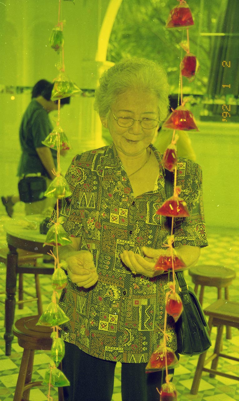 Photographic documentation of "Let's Chat" by Amanda Heng at the Singapore Art Museum in 2000