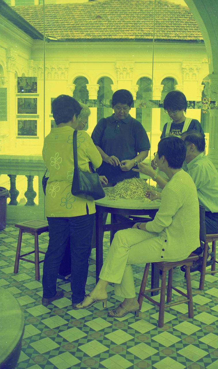 Photographic documentation of "Let's Chat" by Amanda Heng at the Singapore Art Museum in 2000