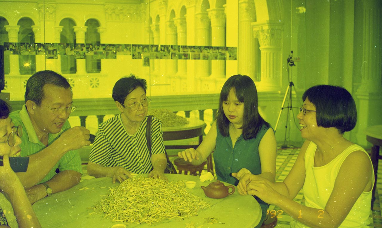Photographic documentation of "Let's Chat" by Amanda Heng at the Singapore Art Museum in 2000