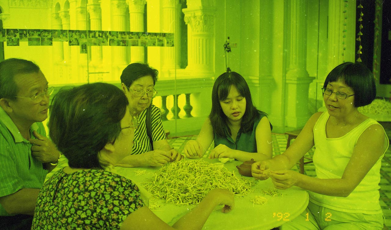 Photographic documentation of "Let's Chat" by Amanda Heng at the Singapore Art Museum in 2000