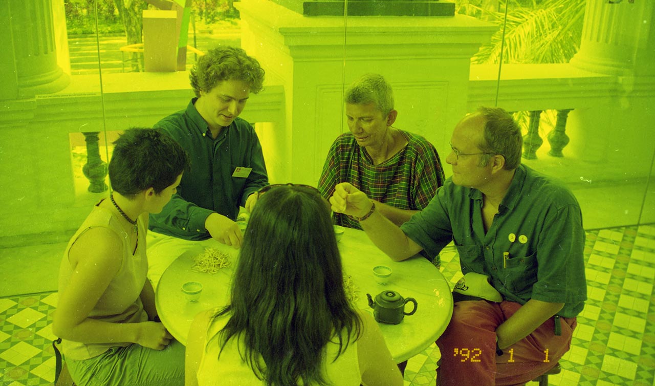 Photographic documentation of "Let's Chat" by Amanda Heng at the Singapore Art Museum in 2000