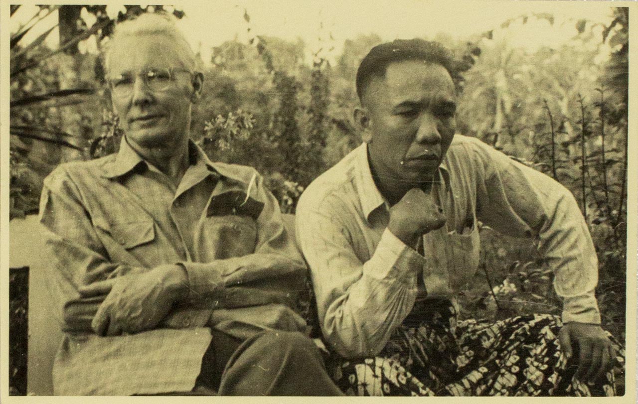 Photograph of Rudolf Bonnet in Ubud, Bali